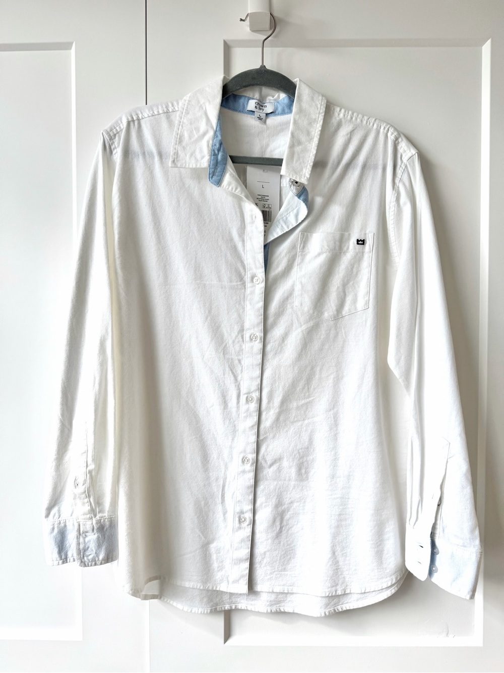 White boyfriend button down